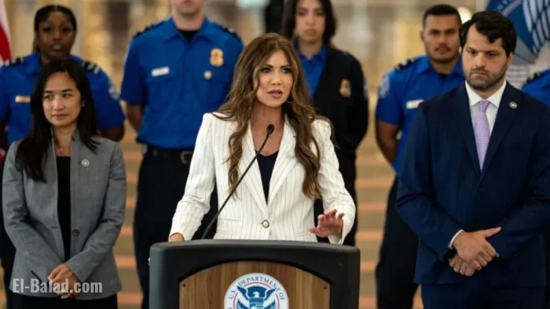 Cleveland Airport Stops Displaying Controversial Kristi Noem Video at TSA Checkpoints