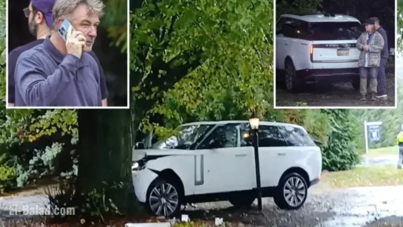 Alec Baldwin’s Range Rover Collides with Tree in Hamptons Accident