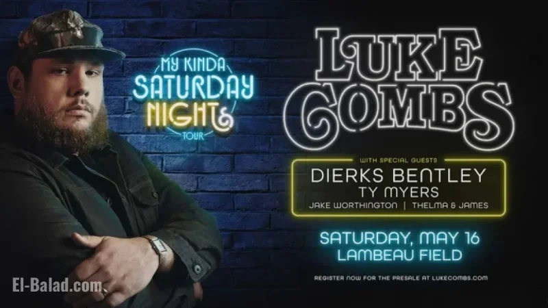 Luke Combs to Perform at Lambeau Field on May 16
