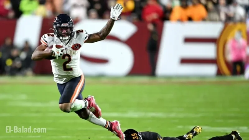 Bears WR DJ Moore Remains in Washington, D.C. for Safety Reasons