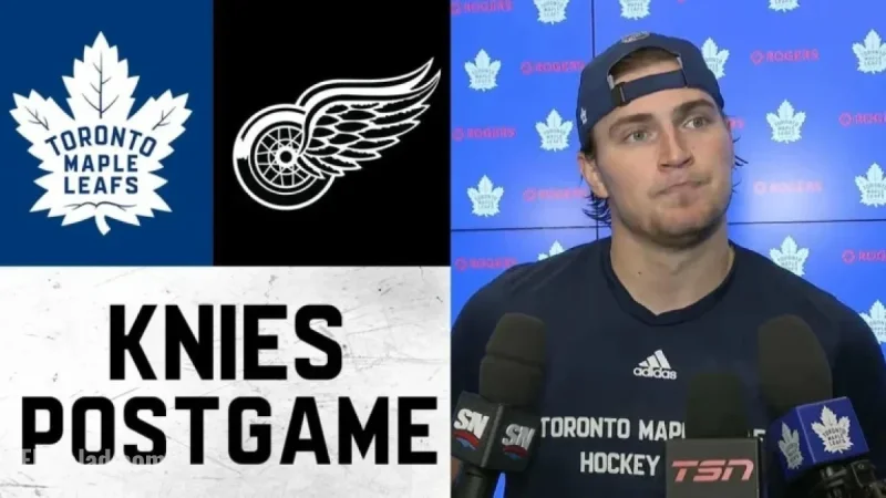 Matthew Knies Shines Post-Game Against Detroit Red Wings, October 13, 2025
