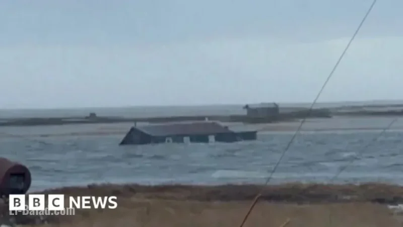 Watch: House Drifts Away as Typhoon Strikes Alaska