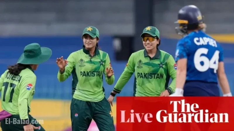 Rain Disrupts England vs Pakistan Women’s Cricket World Cup Match Live
