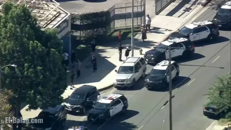 Police Respond to Shooting Report at LA Academy Middle School, South Los Angeles