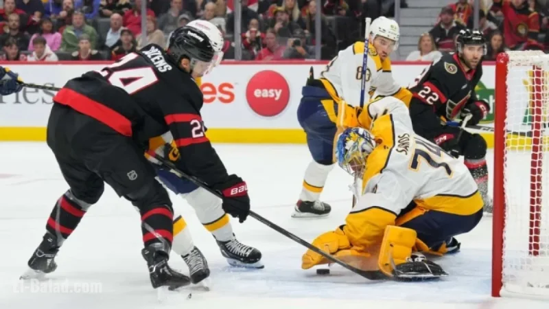 Saros Shines with 31 Saves as Predators Defeat Senators