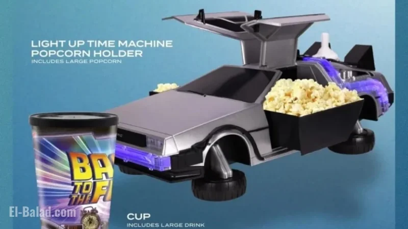 DeLorean Popcorn Bucket Hits Theaters for Back to the Future’s 40th Anniversary