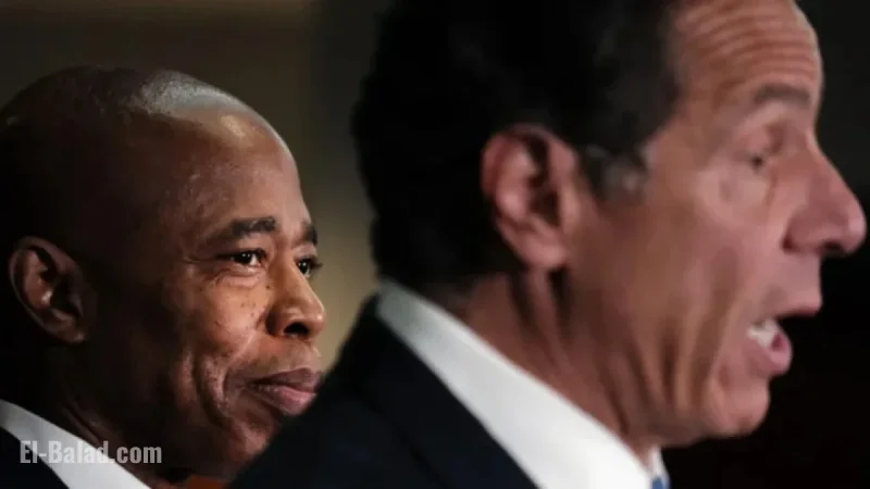 Eric Adams Endorses Andrew Cuomo in NYC Mayor’s Race Today
