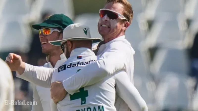 South Africa Dominates Pakistan, Wins by 8 Wickets to Even Test Series
