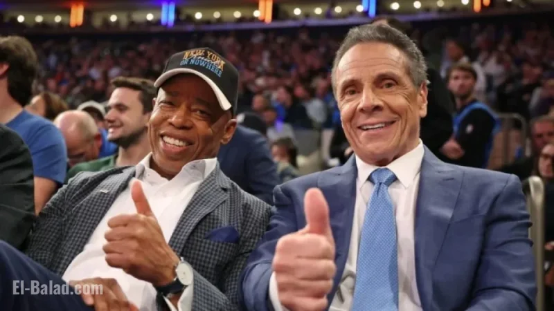Eric Adams Endorses Andrew Cuomo to Succeed as New York City Mayor