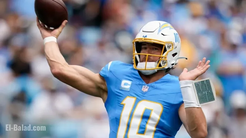 Justin Herbert stats today: volume, efficiency, and what they signal for Week 8