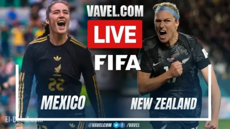 Mexico Leads 1-0 in Live Match Against New Zealand