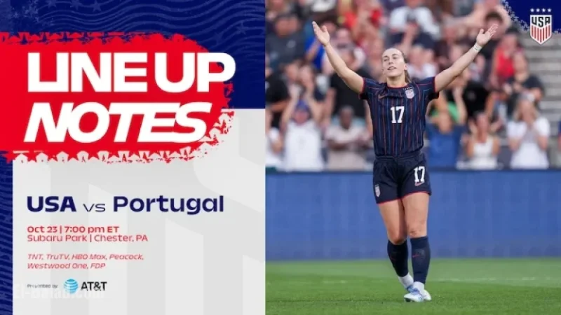 USWNT vs Portugal: Key Lineup Details and Starting XI
