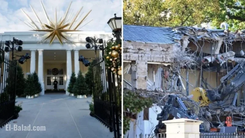 White House East Wing Demolished to Build New Ballroom: Before-and-After Photos