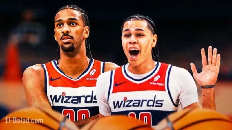 Alex Sarr Joins Wizards Fans in Celebrating Kyshawn George
