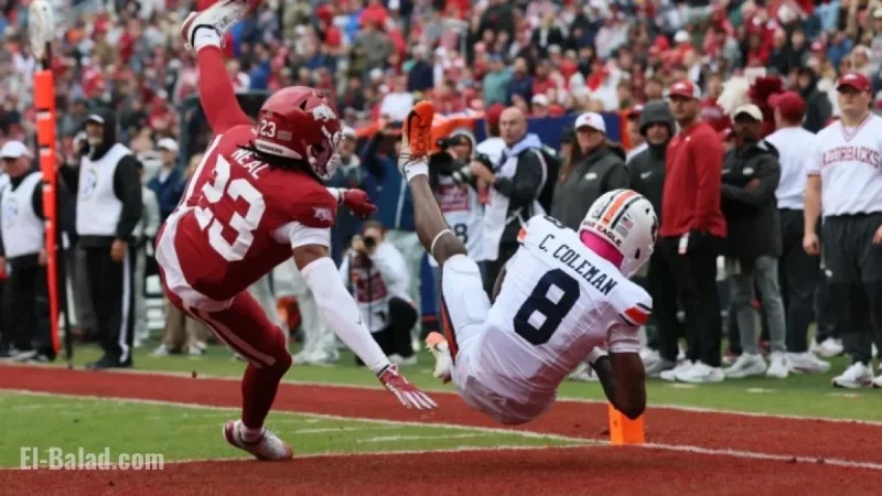 Auburn’s Cam Coleman Leaves Arkansas Game Due to Injury