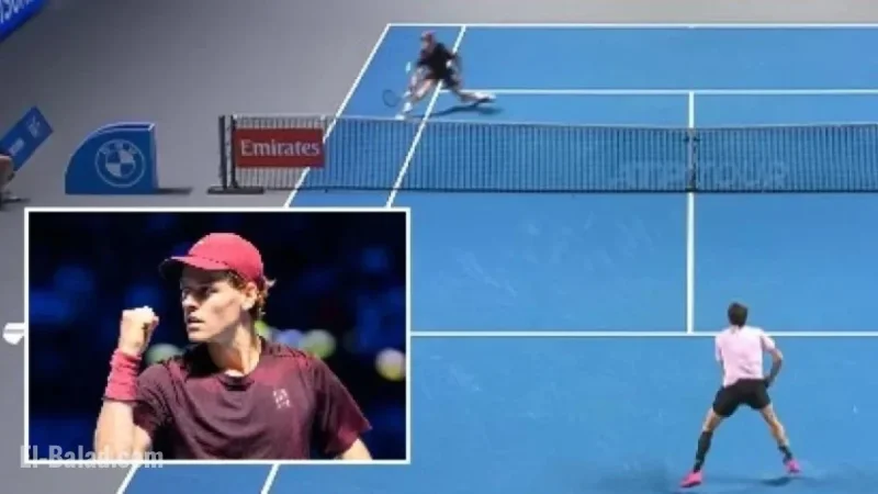 Bublik Attempts Trick at Net, Sinner Responds Brilliantly