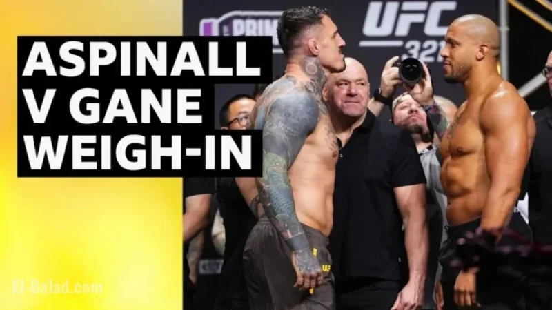 UFC 321: Tom Aspinall Outweighs Ciryl Gane at Weigh-In