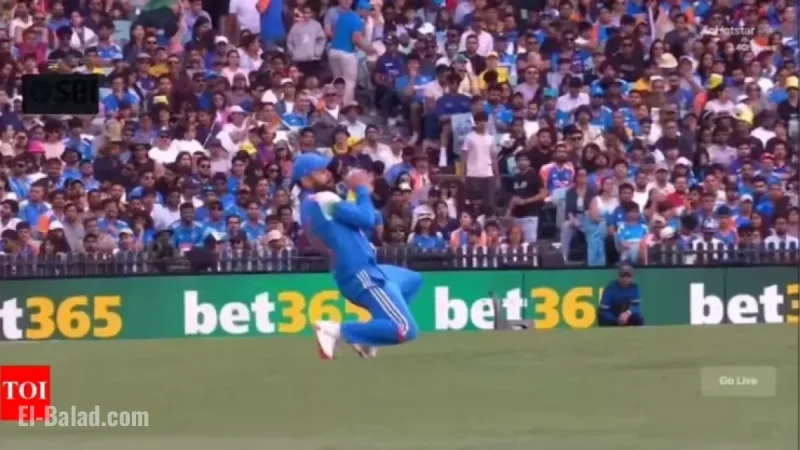 Virat Kohli’s Stunning Catch in AUS vs IND 3rd ODI Sets Fielding Record