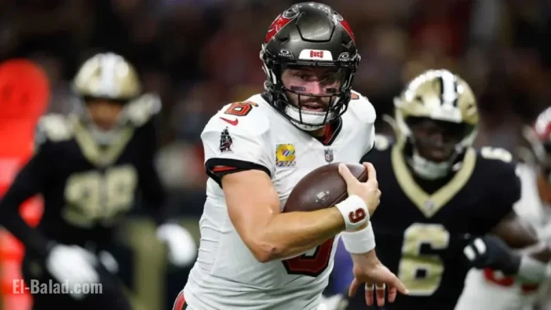 Buccaneers’ Baker Mayfield Anticipates Tough Play Against Rival Saints