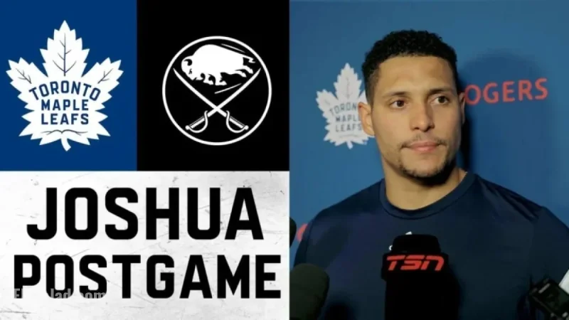 Dakota Joshua Shines in Post-Game Victory Over Buffalo Sabres