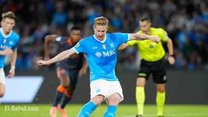 De Bruyne Scores, Exits Injured in Napoli’s Win Over Inter