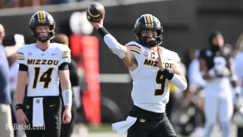Missouri QB Beau Pribula Injured, Carted Off During Vanderbilt Match