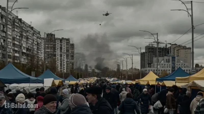 “Russian Ballistic Missile Hits Kyiv, Killing 2 and Injuring 12”