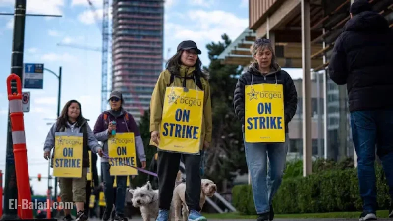 B.C. Striking Public Workers Secure Tentative Deal with Province