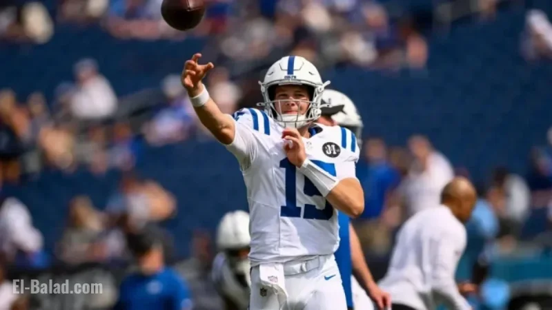 Colts Name Week 8 Backup Quarterback vs. Titans, Announces Shane Steichen