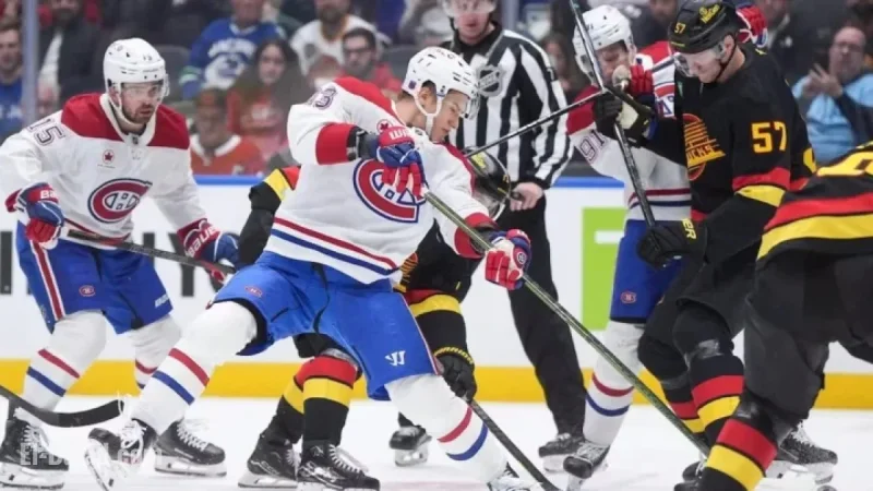 Demidov Shines with Three Points, Canadiens Triumph Over Canucks
