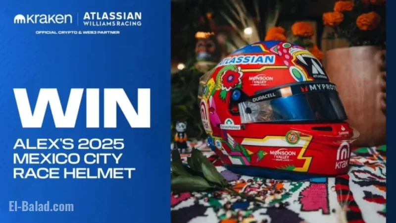 Enter to Win Alex Albon’s Mexico City Race Helmet Competition