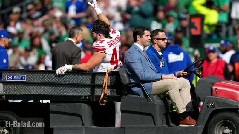 Giants Rookie Skattebo Endures Gruesome Injury Against Eagles