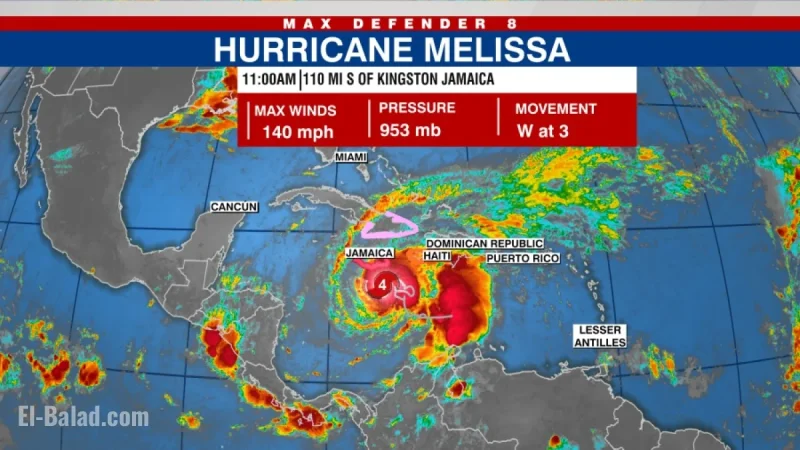 Hurricane Melissa track: Jamaica in the crosshairs Tuesday, with Cuba and the SE Bahamas next in line