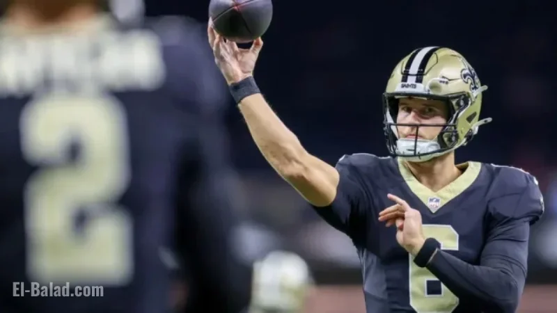 Saints Replace Quarterback Following Spencer Rattler’s Struggles Against Tampa