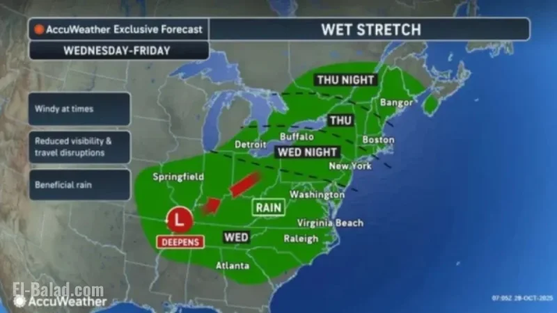 N.J. Storm Forecast: Up to 3 Inches of Rain, 40 mph Winds Expected