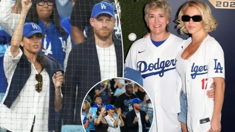 Meghan Markle and Prince Harry Attend World Series Game 4
