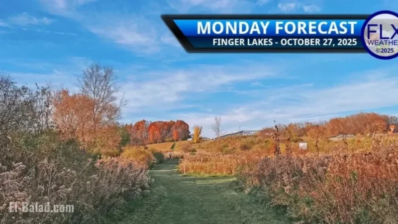 Sunny Start to the Week Shifts to Rainy and Unsettled Weather