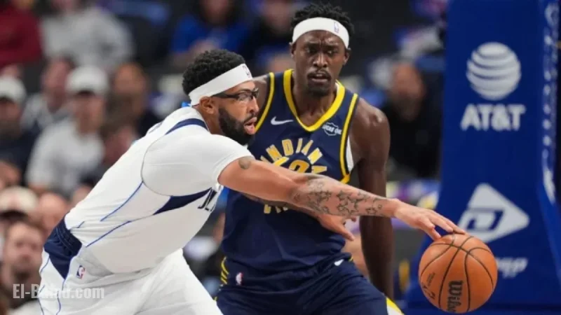 Anthony Davis Exits Mavericks Game Due to Sore Leg Against Pacers