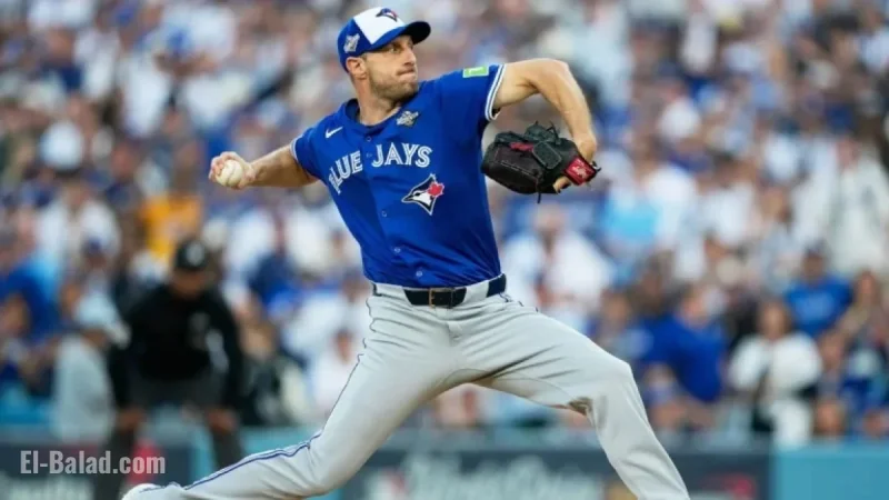 Blue Jays’ Scherzer Shines, Pitches into Fifth in World Series Game 3