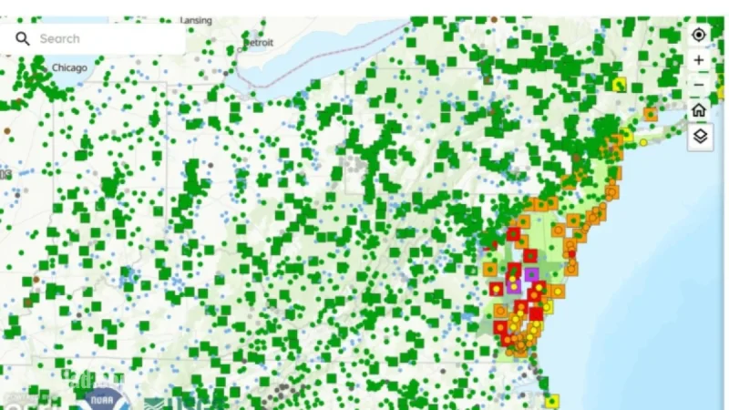 East Coast Braces for Major Flooding: Map Reveals Impact Zones