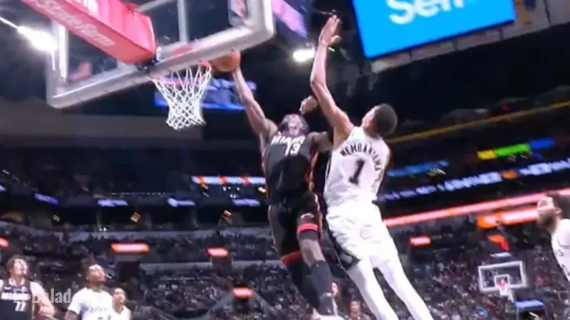 Bam Adebayo Dunks on Victor Wembanyama After Height Remarks