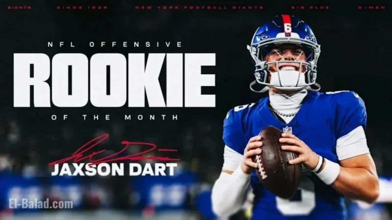 Jaxson Dart Earns NFL Offensive Rookie of the Month Honors