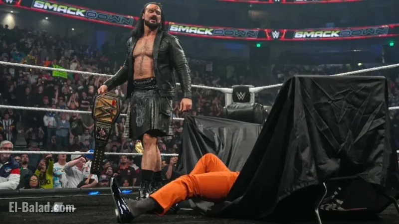 Drew McIntyre Slams Cody Rhodes Through Table on Oct. 31, 2025 SmackDown