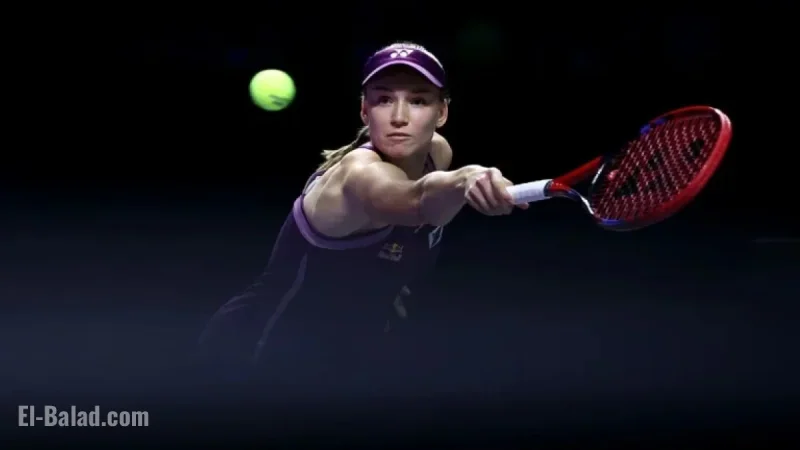Rybakina Triumphs Over Anisimova in WTA Finals Opener