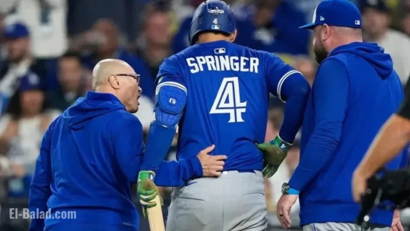 Springer Exits Game 3 Due to Injury, Impacting Blue Jays’ Lineup