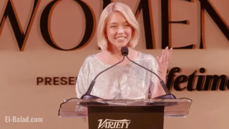 Sydney Sweeney silver chainmail dress ignites the 2025 red carpet conversation at Power of Women