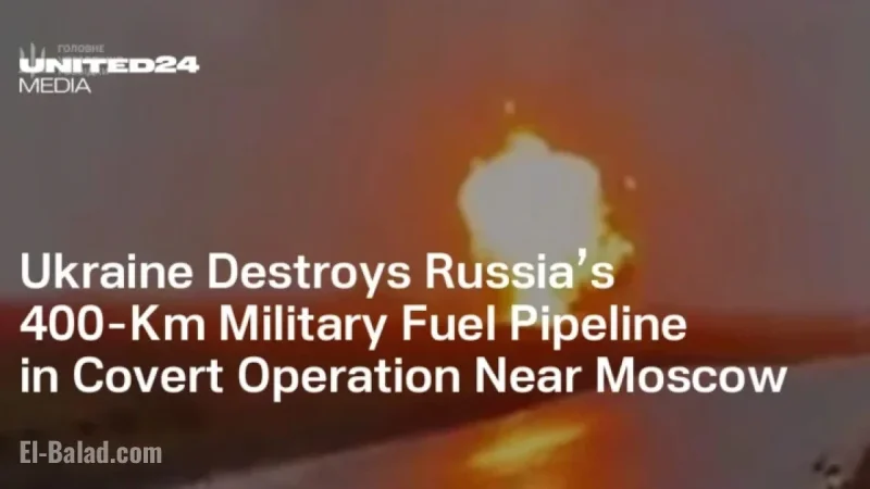 Ukraine Destroys Russia’s 400-Km Fuel Pipeline Near Moscow in Covert Operation