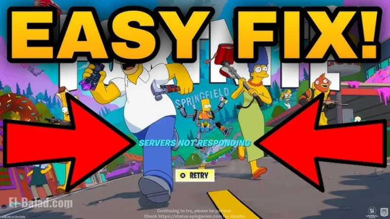 Epic Games status today: Fortnite’s Simpsons update downtime, lingering login issues, and what’s working again