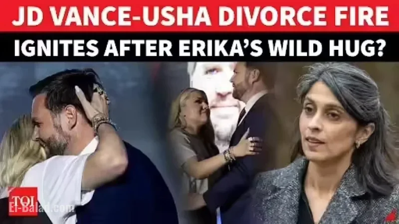 Erika’s Hug Sparks JD Vance and Usha Split Rumors | Watch
