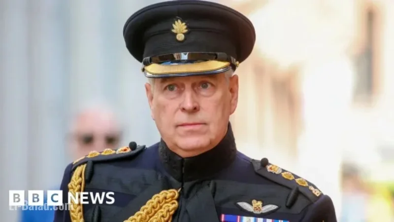 Minister Reveals King’s Intention to Strip Andrew of Military Title